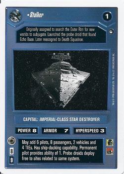 1998 Decipher Star Wars CCG Hoth Revised Unlimited #NNO Stalker Front