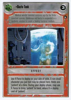1998 Decipher Star Wars CCG Hoth Revised Unlimited #NNO Bacta Tank Front