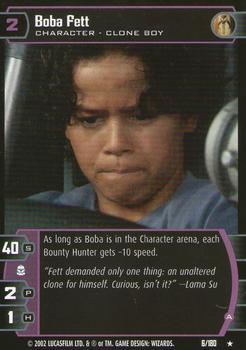 2002 Wizards of the Coast Star Wars: Attack of the Clones TCG #6 Boba Fett Front