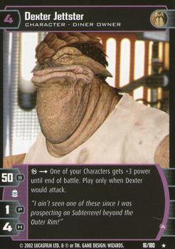 2002 Wizards of the Coast Star Wars: Attack of the Clones TCG #16 Dexter Jettster Front