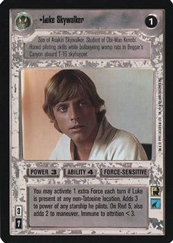 2000 Decipher Star Wars CCG Reflections A Collector’s Bounty #NNO Luke Skywalker Front