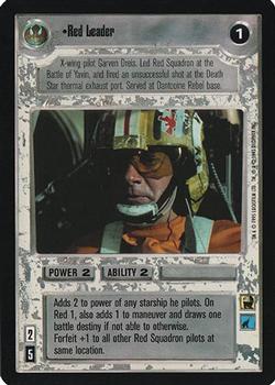 2000 Decipher Star Wars CCG Reflections A Collector’s Bounty #NNO Red Leader Front