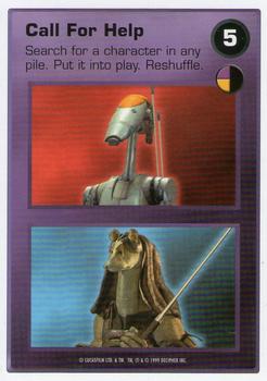 1999 Decipher Star Wars CCG Episode 1 #NNO Call For Help  [Battle Droid/Gungan] Front
