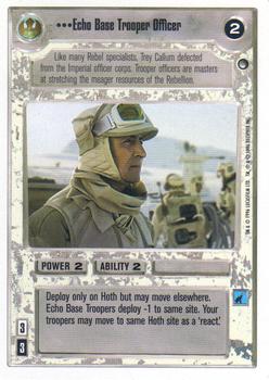 1996 Decipher Star Wars CCG The Empire Strikes Back Introductory Two-Player Game #NNO Echo Base Trooper Officer Front