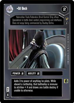 2001 Decipher Star Wars CCG Theed Palace #NNO Sil Unch Front