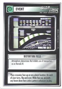 1994 Decipher Star Trek Premiere Edition White Border #NNO Distortion Field Front