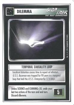 1994 Decipher Star Trek Premiere Edition White Border #NNO Temporal Causality Loop Front