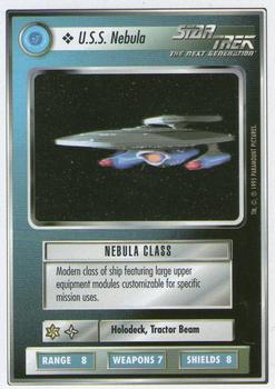 1994 Decipher Star Trek Premiere Edition White Border #NNO U.S.S. Nebula Front
