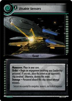 2003 Decipher Star Trek 2nd Edition Energize Expansion #2R41 Disable Sensors (Event) Front