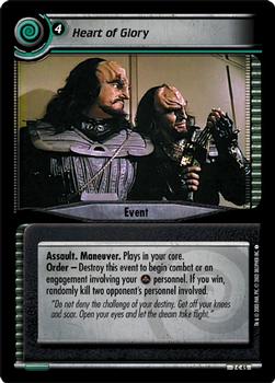 2003 Decipher Star Trek 2nd Edition Energize Expansion #2C45 Heart of Glory (Event) Front