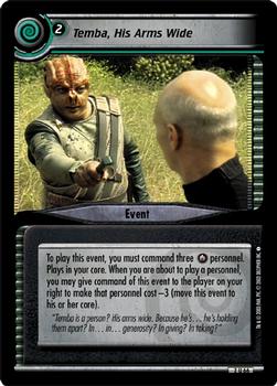 2003 Decipher Star Trek 2nd Edition Energize Expansion #2U66 Temba, His Arms Wide  (Event) Front