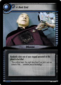 2003 Decipher Star Trek 2nd Edition Call to Arms Expansion #1 A Bad End Front
