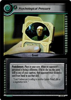 2003 Decipher Star Trek 2nd Edition Call to Arms Expansion #49 Psychological Pressure Front