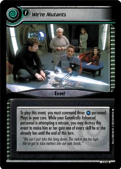 2003 Decipher Star Trek 2nd Edition Call to Arms Expansion #68 We're Mutants Front