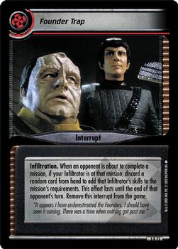 2003 Decipher Star Trek 2nd Edition Call to Arms Expansion #72 Founder Trap Front