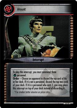 2003 Decipher Star Trek 2nd Edition Call to Arms Expansion #73 Insult Front