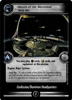 2003 Decipher Star Trek 2nd Edition Call to Arms Expansion #96 Mouth of the Wormhole, Terok Nor Front