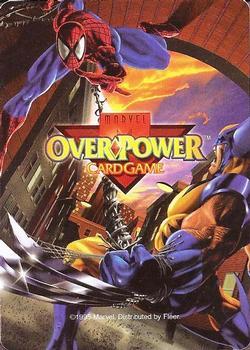 1995 Fleer Marvel Overpower #AA Any Hero - Death From Above Back