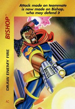 1995 Fleer Marvel Overpower #NNO Bishop - Draw Enemy Fire Front