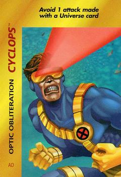 1995 Fleer Marvel Overpower #NNO Cyclops - Optic Obliteration Front