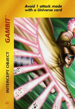 1995 Fleer Marvel Overpower #NNO Gambit - Intercept Object Front