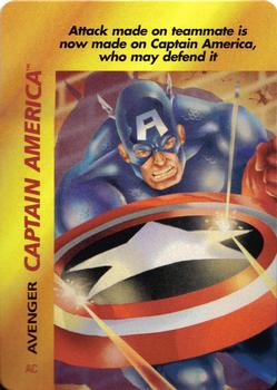 1995 Fleer Marvel Overpower #NNO Captain America (Avenger) Front
