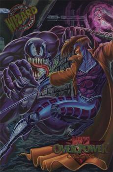 1995 Fleer Marvel Overpower #0B Marvel Overpower Special Edition Metal Print (1995) Front