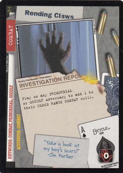 1996 US Playing Card Co. The X Files CCG #004 Rending Claws Front