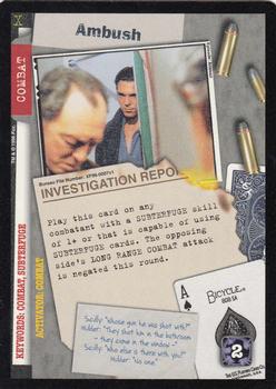 1996 US Playing Card Co. The X Files CCG #007 Combat - Ambush Front