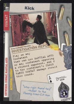 1996 US Playing Card Co. The X Files CCG #008 Kick Front