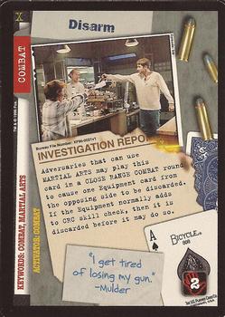 1996 US Playing Card Co. The X Files CCG #021 Disarm Front