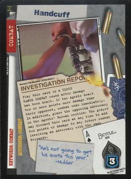 1996 US Playing Card Co. The X Files CCG #032 Handcuff Front