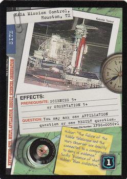 1996 US Playing Card Co. The X Files CCG #056 NASA Mission Control, Houston, TX Front