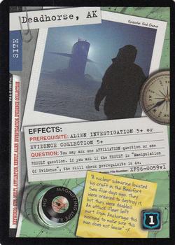 1996 US Playing Card Co. The X Files CCG #059 Deadhorse, AK Front