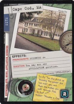 1996 US Playing Card Co. The X Files CCG #064 Cape Cod, MA Front