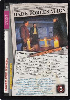 1996 US Playing Card Co. The X Files CCG #261 Dark Forces Align Front
