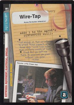 1996 US Playing Card Co. The X Files CCG #313 Wire-Tap Front