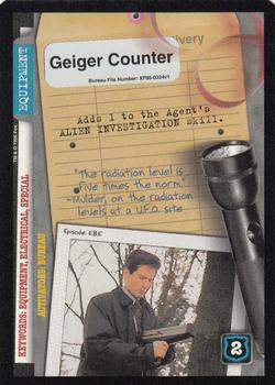 1996 US Playing Card Co. The X Files CCG #324 Geiger Counter Front