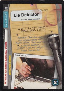1996 US Playing Card Co. The X Files CCG #332 Lie Detector Front