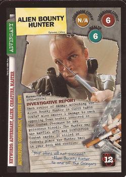 1996 US Playing Card Co. The X Files CCG #337 Alien Bounty Hunter Front