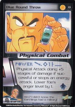 2000 Score Dragon Ball Z Saiyan Saga #13 Blue Round Throw Front