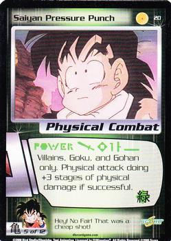 2000 Score Dragon Ball Z Saiyan Saga #20 Saiyan Pressure Punch Front
