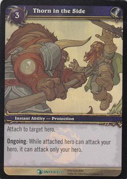 2006 Upper Deck World of Warcraft Onyxia's Lair Raid Deck #8a Thorn in the Side [Treasure Pack] Front
