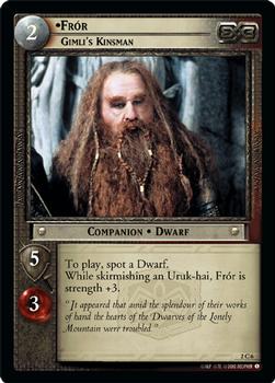 2002 Decipher Lord of the Rings CCG: Mines of Moria #2C6 Frór, Gimli's Kinsman Front