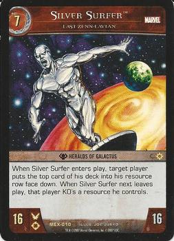 2007 Upper Deck Entertainment Marvel VS System Marvel: Coming of Galactus #MEX-010 Silver Surfer, Last Zenn-Lavian Front