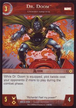 2008 Upper Deck Entertainment Marvel VS System Marvel: Equipment #MEQ-008 Dr. Doom, Unholy Arsenal Front