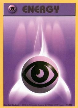 1999 Pokemon Base Set #101/102 Psychic Energy Front