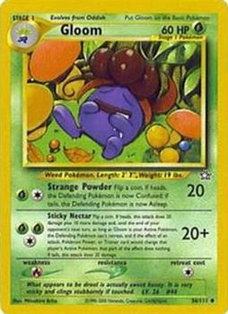 2000 Pokemon Neo Genesis #36/111 Gloom Front