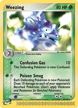 2003 Pokemon EX Ruby & Sapphire #24/109 Weezing Front