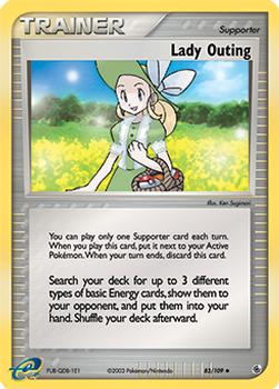 2003 Pokemon EX Ruby & Sapphire #83/109 Lady Outing Front